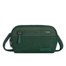 Travelon Anti-Theft Metro Convertible Small Crossbody Bag, Forest Heather, One Size, Anti-theft Metro Convertible Small Crossbody Bag