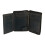 CTM Men's Hunter Leather Zip-Around Bifold Chain Wallet, Black 3