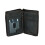 CTM Men's Hunter Leather Zip-Around Bifold Chain Wallet, Black 5