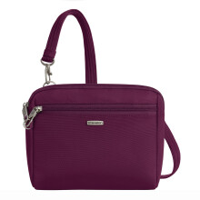 Travelon Women's Classic Convertible Crossbody and Waist Pack Cross Body Bag, Burgundy, One Size, Travelon Anti-theft Classic Convertible Crossbody &