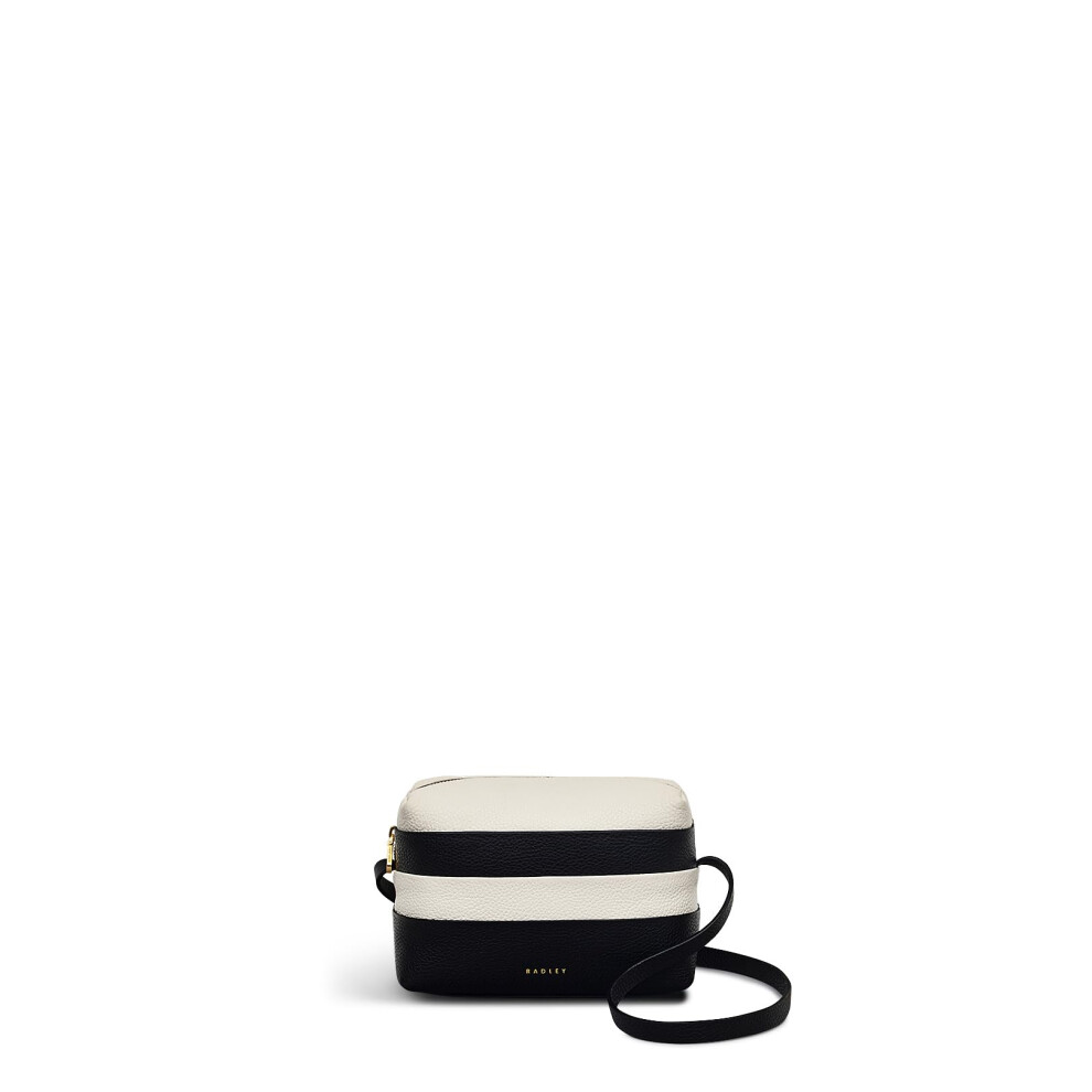 Radley London Bishops Lane - Stripe Women's Leather Small Ziptop Cross Body, Black