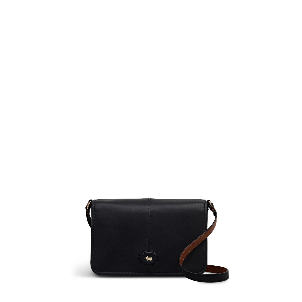 Radley London Maldon Mews Women's Leather Medium Flapover Cross Body Bag, Black