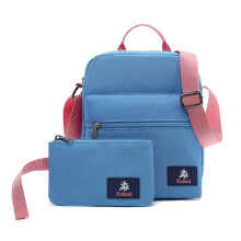 Kalesi Small Canvas Crossbody Bag and Purse Set for Girls and Women, Angel Blue, S
