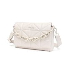 Miss Lulu Small Crossbody Bags for Women, Soft Classic Quilted Handbags with Wide Strap PU Leather Waterproof Cell Phone Shouderbag as Girl Gift