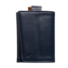 The Frenchie Co. Men's Italian Leather + Ballistic Nylon Ultra Slim Speed Wallet Mini with RFID Blocking and Super Fast Card Holder Access Mini Ultra