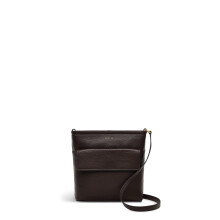 RADLEY London Brompton Crescent Women's Leather Small Ziptop Crossbody, Dark Oak