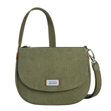 Travelon Unisex's Anti-Theft Heritage Saddle Crossbody, Sage, One Size
