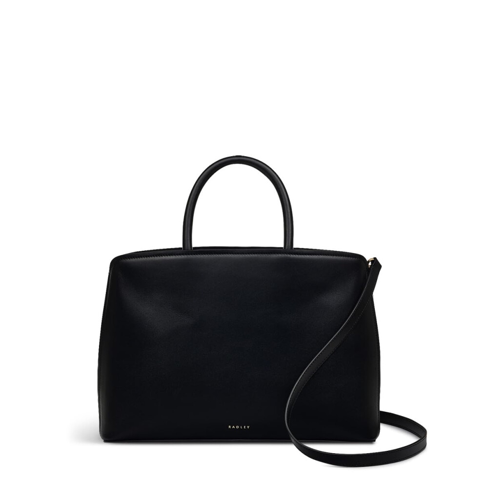 Radley London Womens Ladies Bow Street Leather Ziptop Multiway Grab Crossbody Shoulder Bag In Black