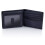 Stealth Mode Men's Leather Bifold Wallet with RFID Blocking (Black) 1