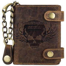 Greenburry Vintage Skull wallet leather 10 cm