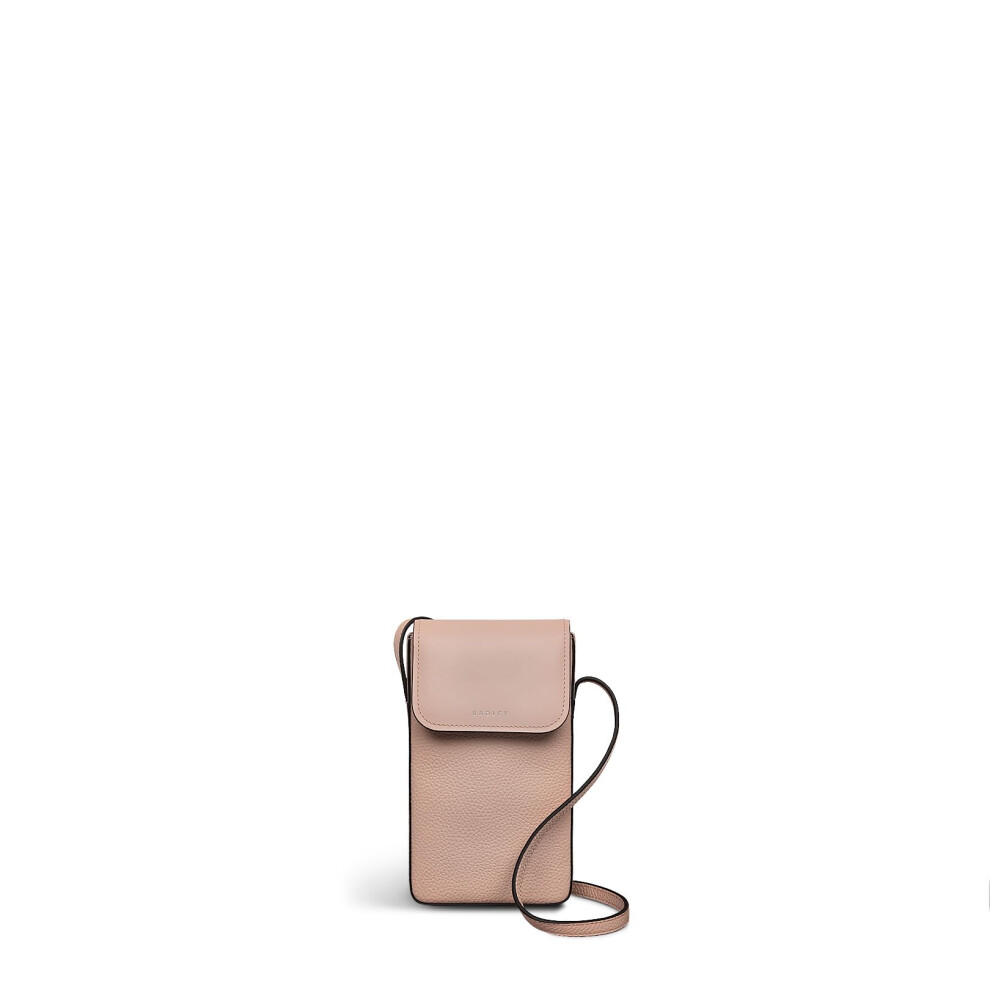 Radley London Longford Lane Women's Leather Medium Phone Crossbody, Prairie Pink