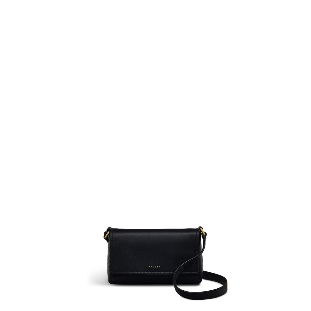 Radley London Holmes Avenue Women's Leather Mini Flapover Cross Body, Black