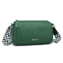 Miss Lulu Womens Handbag Sling Bag Cross body Bag Genuine Leather Handbags for Women with Adjustable Strap (Green)