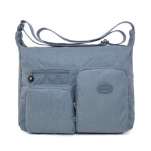 Efanliu Cross Body bag Ladies Handbags Large Women Shoulder Messenger Bag Nylon with Multi Pocket for Travel (Gray)