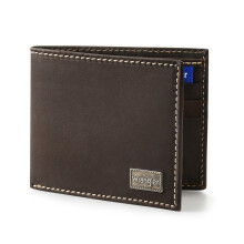 Wrangler Men's Bifold Wallet, Genuine Leather, Gift for Him, Brown, One Size, Western