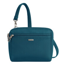 Travelon Women's Classic Convertible Crossbody and Waist Pack Cross Body Bag, Teal, One Size, Travelon Anti-theft Classic Convertible Crossbody &