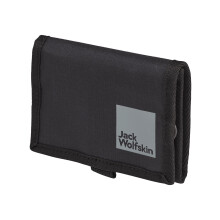 Jack Wolfskin Unisex Gutleut Wallet Travel Accessory Wallet, Black, Black, One Size