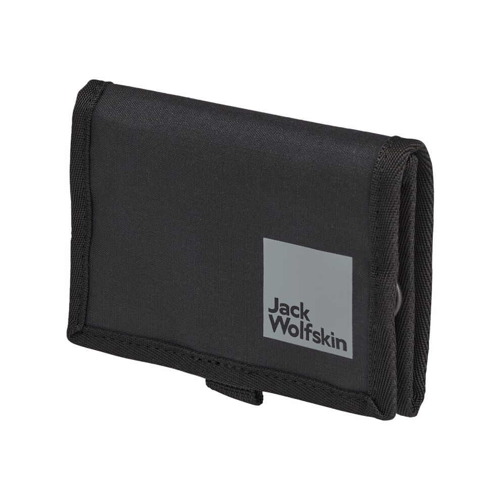 Jack Wolfskin Unisex Gutleut Wallet Travel Accessory Wallet, Black, Black, One Size