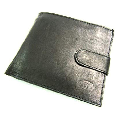 Leather Emporium Mens Black Leather Wallet