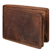 STILORD 'Matteo' RFID Leather Wallet for Men Mini Wallet with Coin Pocket Small Bifold Wallet NFC Blocking | Elegant Gents Leather Wallets | Mens