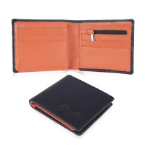 Hudson & James Designer London Real Leather Mens Wallet Credit Carder Holder Bifold Purse RFID Safe ID Protection Contactless Card Blocking with Gift
