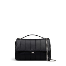 RADLEY London Burton Way - Quilt Women's Leather Small Flapover Cross Body, Black