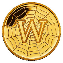 24K Gold Plated 2018 Great British A-Z Coin Hunt - Letter W - World Wide Web - 10p Ten Pence Brilliant Uncirculated Coin with Capsule Coin Holder in
