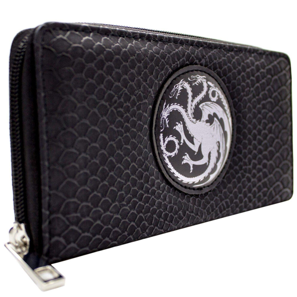 Game Of Thrones Fire And Blood Purse Clutch Coin Pocket & Card Holder, Black