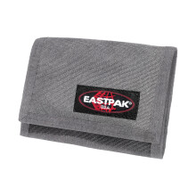 EASTPAK Crew, Grey, Classic, Unisex, Polyester, Wallet, 4 Compartments, 3 Credit Card Slots, 6 Pockets, Wet Cloth Cleaning