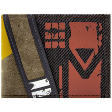 The Hive Guardian Class Suit Armour Outfit Wallet Bi-Fold ID & Card Holder, Brown