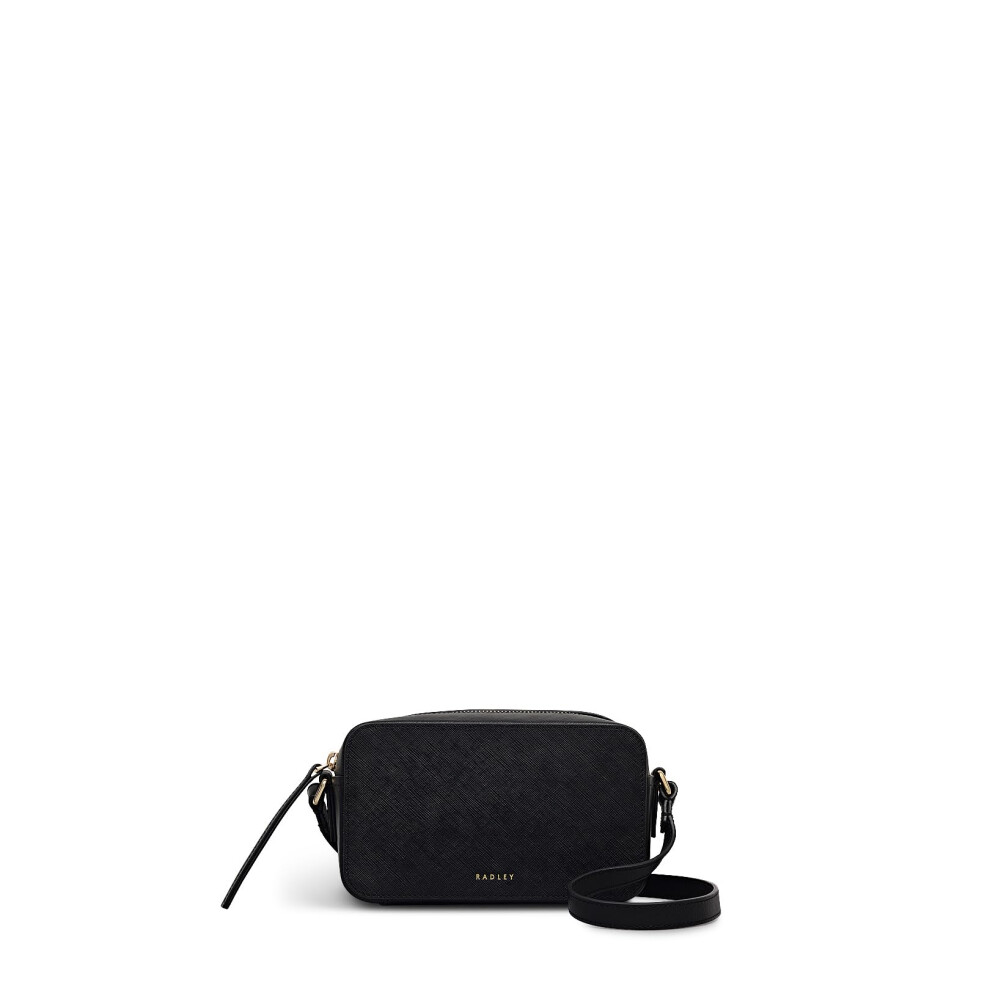 Radley London Beech Row Women's Leather Mini Zip Around Crossbody, Black