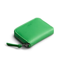 Bellroy Folio Piccolo (Small Leather Zip Wallet for Men and Women, with Storage for Cards, Coins and Keys) - Neongreen