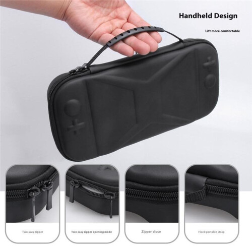For   2 Handheld Console Storage Case for  2 Gaming Console Accessories EVA Leather-Textured Handbag 2