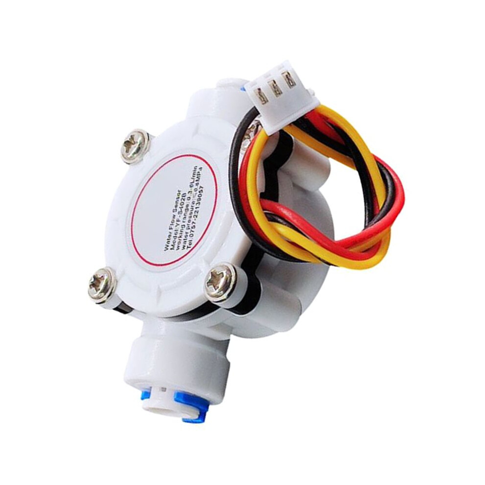 S402b 2 Points Pe Pipe Water Flow Sensor Hall Flowmeter G 1/4" Fast Connection Interface,Water Dispenser Flow Meter 4713045277240