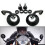 1Pair 7/8" 22mm Universal Motorcycle Round Side Mirror for Cafe Racer 5