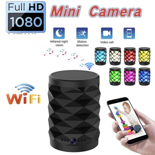 1080P HD  Wifi Camera  Speaker Home Security Two-Way Remote Intercom Night Vision Cam Colorful Lights 1
