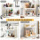 Wooden Kitchen Countertop Storage Rack,Multi-Layer Spice and Cosmetic Storage Rack, Home Double-Layer Organizer. 7