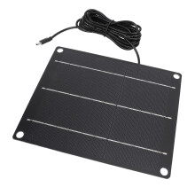 6W Monokristall-Solarmodul-Ladegerät, 6V, Type-C