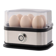 Electric Egg Cooker with Auto Shut-Off Vegetable Steamer 6-Egg Capacity Food Steamer for Home Kitchen EU Plug