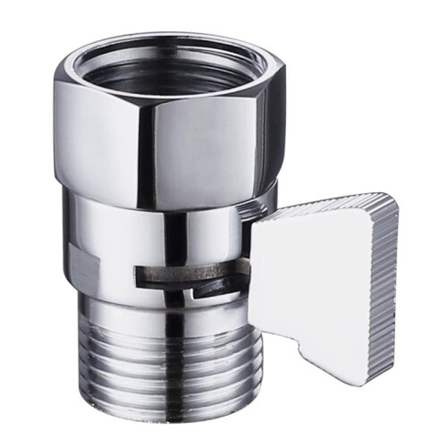 Shower Flow Control Angle Valve,Brass Handheld Direct Valve Valve, Water Volume Adjust Device,Water Pressure Regulator 1