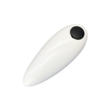Electric Can Opener Battery Operated Tin Opener One Touch Smooth Edges Cans Opener for All Kinds of Jars White