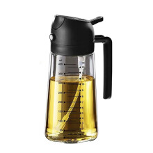 16Oz/470Ml Glass Olive Oil Sprayer for Cooking - 2 in 1 Olive Oil Dispenser Bottle for Kitchen Gadgets