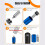 Bike Fork Star Nut Installation Tool 28.6Mm for Threadless Fork Tubes, Professional Star Nut Setting Installer Kit 7