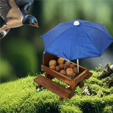 Squirrel Feeder Table Top Wood Corn Cob Holder Umbrella Corn Cob Holder Corn Cob Holder for Outside Winter Yard Porch A
