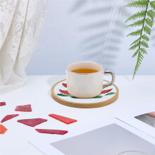 DIY Lotus Mosaic Coaster Kit Colorful Mosaic Tiles Pieces with for Adults Beginners Home Desktop Decor Gift