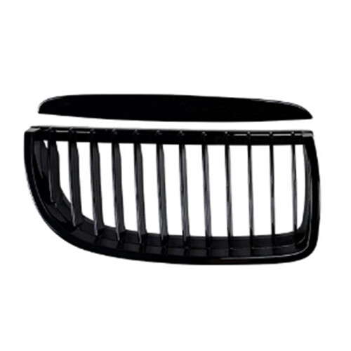Car Front Kidney Grill Front Hood Grill Single  Vertical Grille for  3 Series E90 E91 2005-2008 2