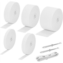 5 Rollos de Banda Elástica para Coser, Color , de Alta Elasticidad, Ideal para Cinturillas, Pantalones, Vestidos, Ropa y Manualidades.