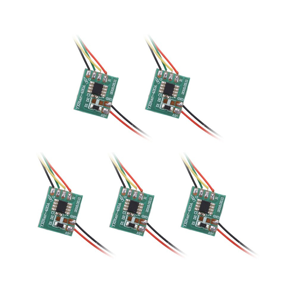 5Pcs For Ho Scale Model Electric Circuit Board Traffic Signal Model Diy Model Making Train Railway Miniatures Light 4711785372164