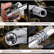 14-Teiliges Zubehörset, 12-Zoll-Schlauch, Nadelspender, Hydraulikkupplungen und Gummidüse für Traktoren, Fahrzeuge und Maschinen