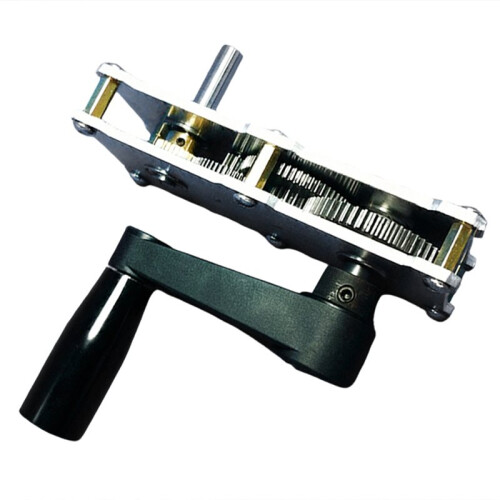 Metal Gear Reducer Speed- Box Accelerator Large Torque Accelerator Reducer,Gearbox with Crank,High Torque Accelerator